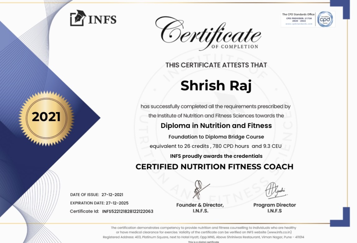 Certified Nutrition Fitness Coach (CNFC)